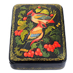 /12*9*3см Художественная роспись Шкатулка "Птицы"  /55
