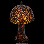 Настольная лампа из янтаря и бронзы. Высота 39 см, фотография 3. Интернет-магазин ЛАВКА ПОДАРКОВ
