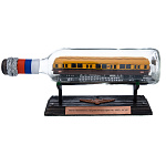 0069188 Модель в БУТЫЛКЕ "ВАГОН СЕРИИ "А" 1935 г" 