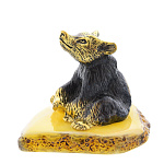 0047005/681 Сувенир Медведь сидящий Сувенир (белый)