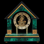 0065663/3200540  Натуральный поделочный камень ЧАСЫ каминные"ДОМИК" 230*100*267мм