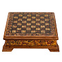 Шахматы с инкрустацией и фигурами из янтаря 50х50 см, фотография 10. Интернет-магазин ЛАВКА ПОДАРКОВ