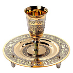  Златоуст НАБОР ПИТЕЙНЫЙ "Посошок"(рюмка+блюдце) в П/У 00047