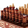 Шахматы деревянные резные "Дорожные", фотография 3. Интернет-магазин ЛАВКА ПОДАРКОВ