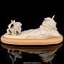 Скульптура из кости "Бой Руслана с головой", фотография 1. Интернет-магазин ЛАВКА ПОДАРКОВ