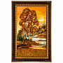 Картина янтарная "Пейзаж" 28х47 см, фотография 1. Интернет-магазин ЛАВКА ПОДАРКОВ