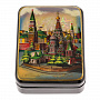 Шкатулка с художественной росписью и перламутром "Москва. Красная площадь, лето", фотография 3. Интернет-магазин ЛАВКА ПОДАРКОВ