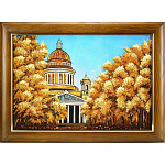 Картина янтарная "СПБ. Исаакиевский собор" 60 х 40 см