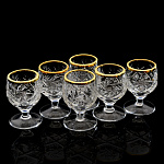 0041029/33060-5290 Набор рюмок отв.зол, 15 г, 1000/1-  метелица