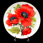 0040773 Коллекционная тарелка 20см "ЦВЕТЫ" В АССОРТИМЕНТЕ