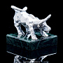 Статуэтка на камне "Бык" (серебро 875*), фотография 1. Интернет-магазин ЛАВКА ПОДАРКОВ