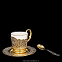 Набор кофейный "Рококо" Златоуст, фотография 7. Интернет-магазин ЛАВКА ПОДАРКОВ