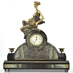 0034435/ФР Нат.камень ЧАСЫ "Девушка с кувшином"  в П/У 