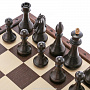 Шахматный ларец с деревянными фигурами 43х43 см, фотография 3. Интернет-магазин ЛАВКА ПОДАРКОВ