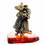 Статуэтка с янтарем "Мышь цыганка" (коньячный), фотография 1. Интернет-магазин ЛАВКА ПОДАРКОВ