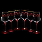 0033992/14.00381.07 ЛФЗ НАБОР ДЛЯ ВИНА 6 бокалов 390мл СЕТКА БОРДО