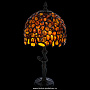Настольная лампа из янтаря и бронзы. Высота 38 см, фотография 1. Интернет-магазин ЛАВКА ПОДАРКОВ