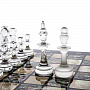Шахматный ларец с перламутром и фигурами из хрусталя (черн), фотография 6. Интернет-магазин ЛАВКА ПОДАРКОВ