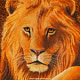 Картина янтарная "Лев. Семья" 69х117 см, фотография 5. Интернет-магазин ЛАВКА ПОДАРКОВ