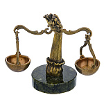 0069783 Микляихское литье Статуэтка "ЗНАК ЗОДИАКА ВЕСЫ"  Р-30 (камень)