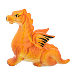 0071677 Гжель Скульптура  "ДРАКОН РЕЗНОЙ"  подглазурный