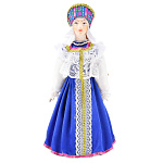 0051909 Кукла сувенирная фарф.Вологодская губ.Россия СВАДЕБНЫЙ жен.кост.к18-н19в. 0355