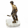 Бронзовая статуэтка "Хоккеист", фотография 3. Интернет-магазин ЛАВКА ПОДАРКОВ