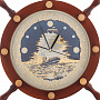Часы настенные в виде штурвала "Свежий ветер". Златоуст, фотография 2. Интернет-магазин ЛАВКА ПОДАРКОВ