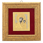 0080195 Златоуст ИКОНА "Казанская Прест. Бцы"  14,5*14,5 (паспарту)