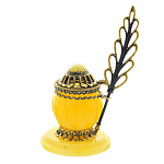 0047666/1009 Сувенир Чернильница Модерн на подставке Сувенир (белый)