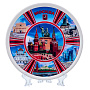 Тарелка сувенирная "Виды Москвы", фотография 1. Интернет-магазин ЛАВКА ПОДАРКОВ