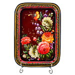 Поднос с авторской росписью 36х26 см