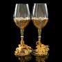 Набор из двух бокалов для вина "Виноградная лоза". Златоуст, фотография 1. Интернет-магазин ЛАВКА ПОДАРКОВ