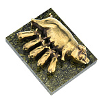 0030064 Бронза Статуэтка Сувенир  "Свинья с поросятами" 8*6см