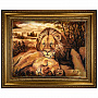 Картина янтарная "Лев и львица" 84х104 см, фотография 8. Интернет-магазин ЛАВКА ПОДАРКОВ