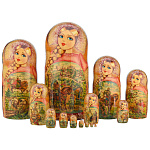 Матрешка "Русские богатыри" 14 мест