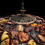 Настольная лампа из янтаря и бронзы "Гриб". Высота 73 см, фотография 6. Интернет-магазин ЛАВКА ПОДАРКОВ