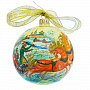 Новогодний елочный шар с росписью "Тройка", фотография 3. Интернет-магазин ЛАВКА ПОДАРКОВ