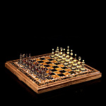 0061057/46*23*6см Янтарь Шахматная доска с фигурами 46*23*6см дуб 00-00006753