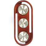 /М-46 МЕТЕОСТАНЦИЯ настенная "Барометр"34*14см М-46 РВ Нат.дерево 