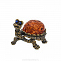 Статуэтка с янтарем "Черепаха", фотография 2. Интернет-магазин ЛАВКА ПОДАРКОВ