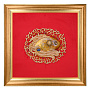 Панно в багете "Денежная золотая рыбка" 72х72 см, фотография 1. Интернет-магазин ЛАВКА ПОДАРКОВ