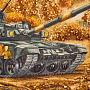 Картина янтарная "Танк Т-90 А" 40х60 см, фотография 5. Интернет-магазин ЛАВКА ПОДАРКОВ