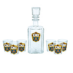 202788 НАБОР питейный "ВМС":Графин+6 стопок