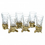 Набор из шести чарок "Русская охота", фотография 2. Интернет-магазин ЛАВКА ПОДАРКОВ