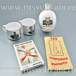 0028013 НАБОР "Страт.запас":фляга.+2 круж+книга "ВДВ РФ"38*28см  в ПУ 