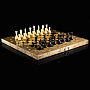 Шахматы с инкрустацией из янтаря и янтарными фигурами "Готика" 56х56 см, фотография 10. Интернет-магазин ЛАВКА ПОДАРКОВ