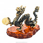 Статуэтка с янтарем "Китайский дракон с шаром", фотография 4. Интернет-магазин ЛАВКА ПОДАРКОВ