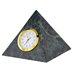 29028/11см Нат.камень Настольные часы "ПИРАМИДА" 11*11*11см