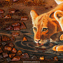 Картина янтарная "Лев. Семья" 69х117 см, фотография 4. Интернет-магазин ЛАВКА ПОДАРКОВ